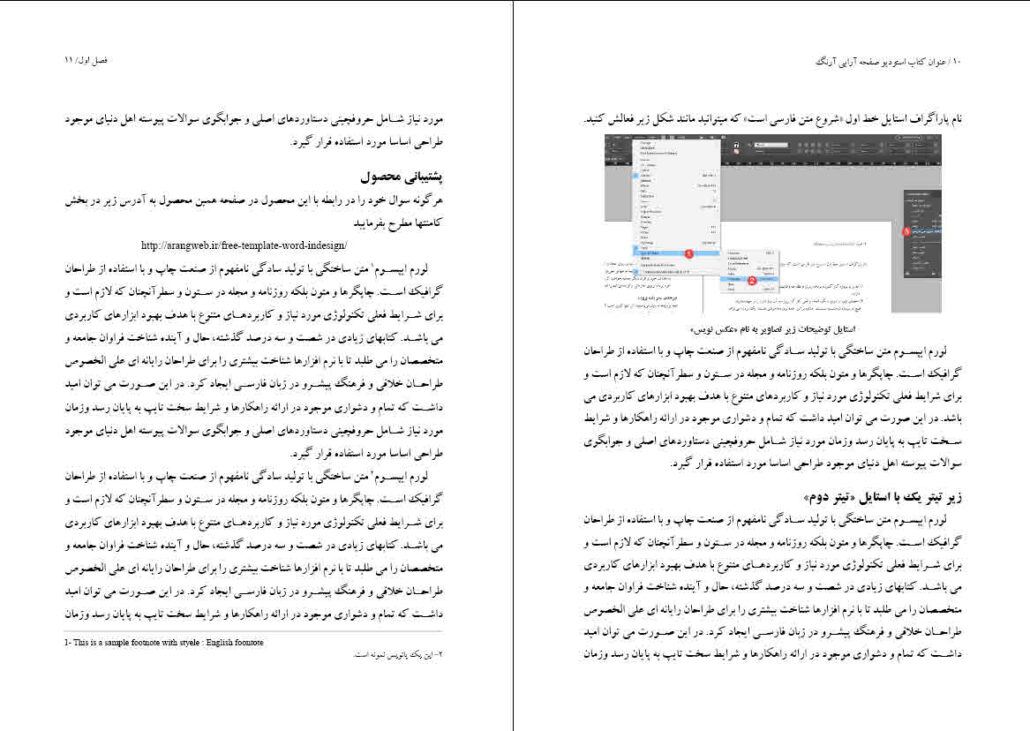 قالب رایگان کتاب در ایندیزاین