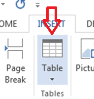 رسم جدول در ورد