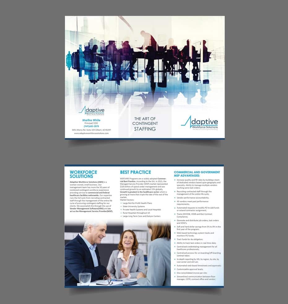 نمونه کار طراحی بروشور