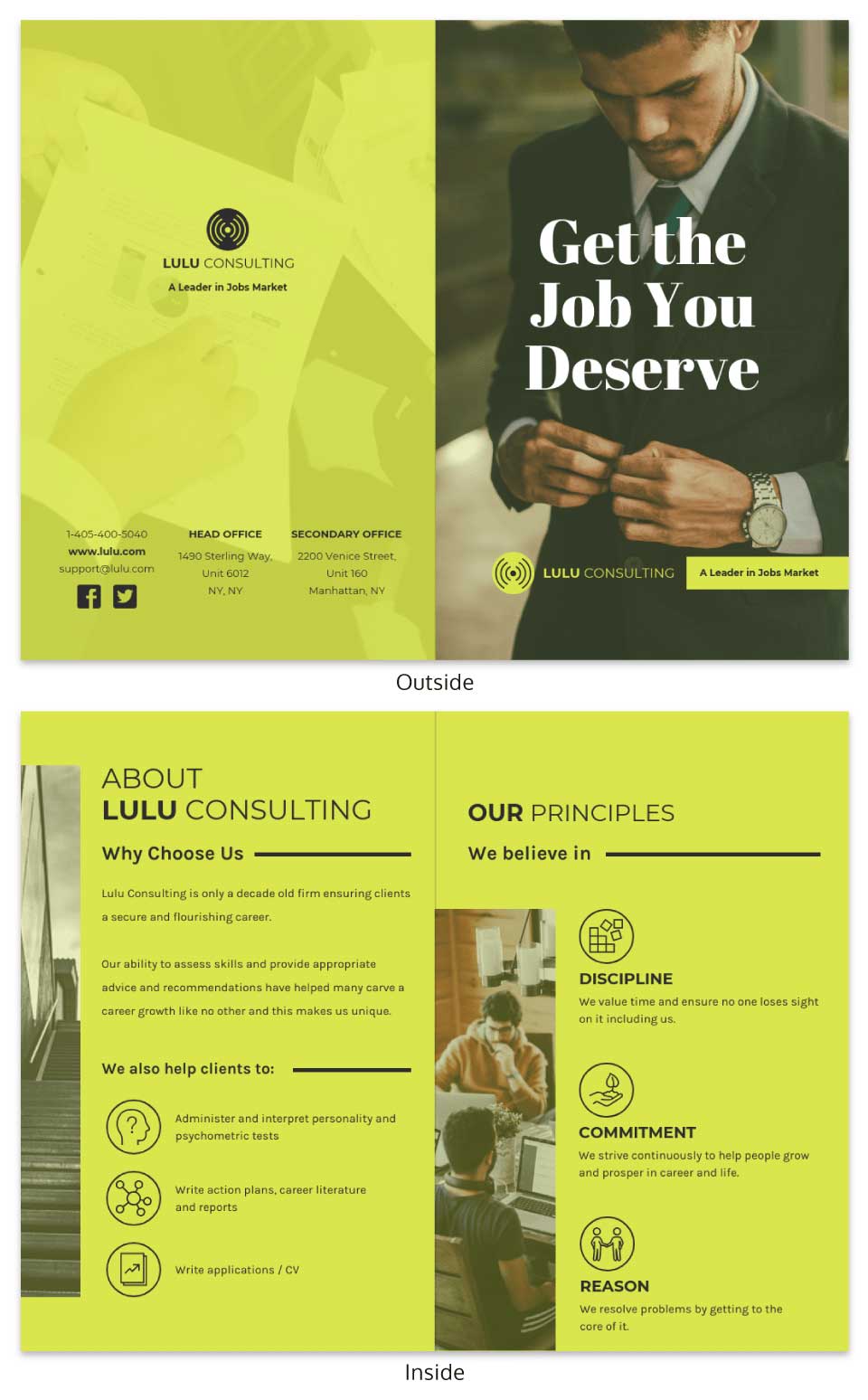 نمونه کار طراحی بروشور