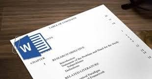 فهرست اتوماتیک در پایان نامه در ورد word