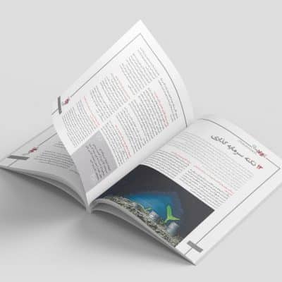 نمونه کار صفحه آرایی مجله با موضوع برندینگ و صنعت و بازار