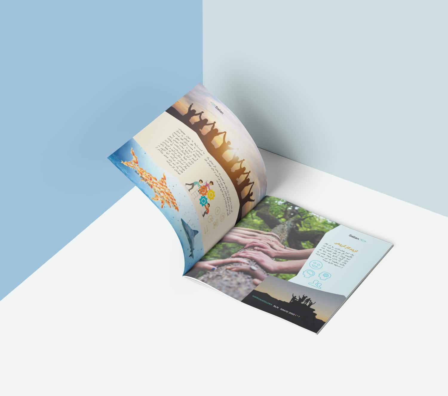 نمونه کار طراحی مجله، بروشور یا کاتالوگ ویژه نامه آموزش فروشندگان مد ایرانی و فشن